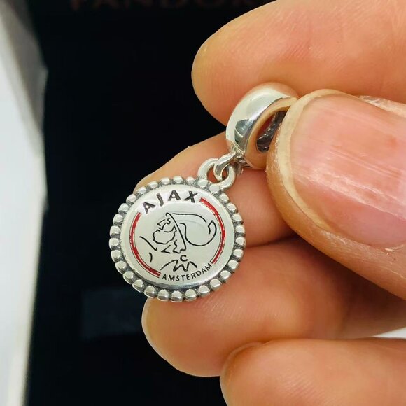 ✨🔥PANDORA AFC Ajax Football Club MLS Logo Dangle Soccer CHARM - Picture 3 of 4